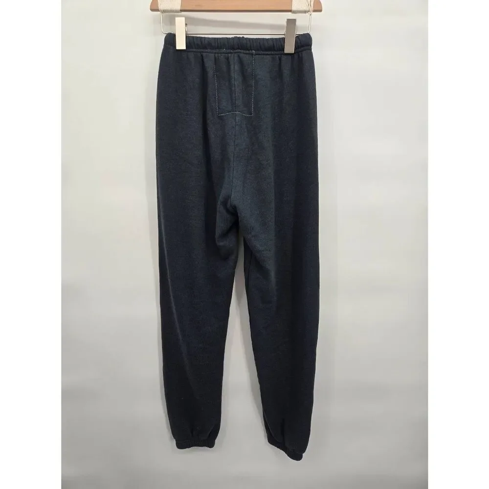 Aviator Nation Logo Sweatpants Charcoal Black Sz Small